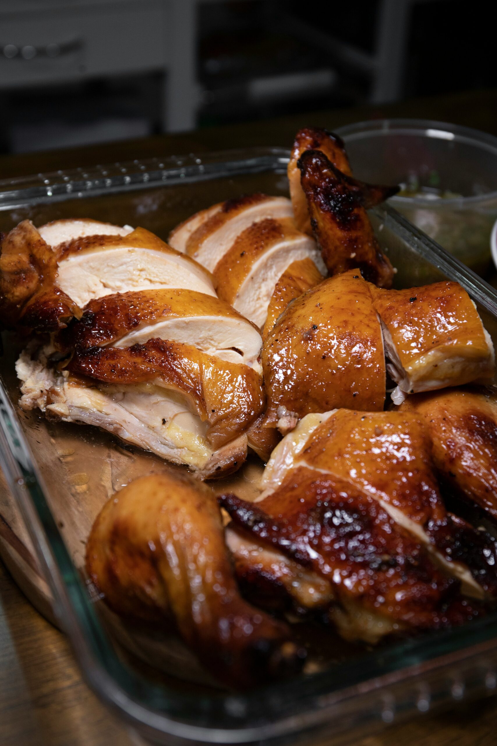 Swiss Chalet Family Pak — whole rotisserie chicken with 4 rolls, Chalet dipping sauce and choice of 4 sides